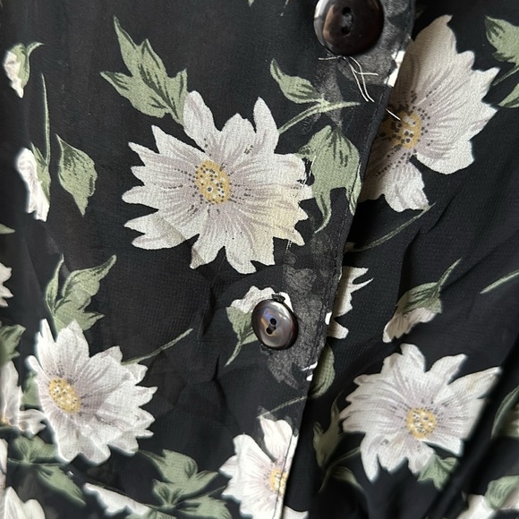 Semi sheer floral 90s style dress - Picture 8 of 8